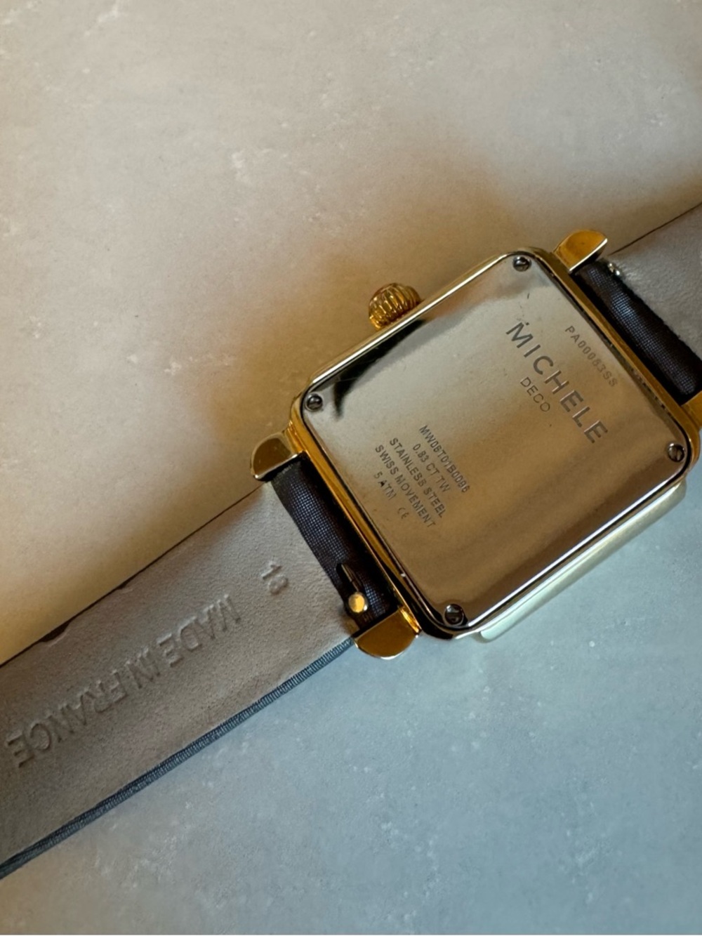 MICHELE Diamond & Gold “Cocoa” Watch - Picture 3 of 6